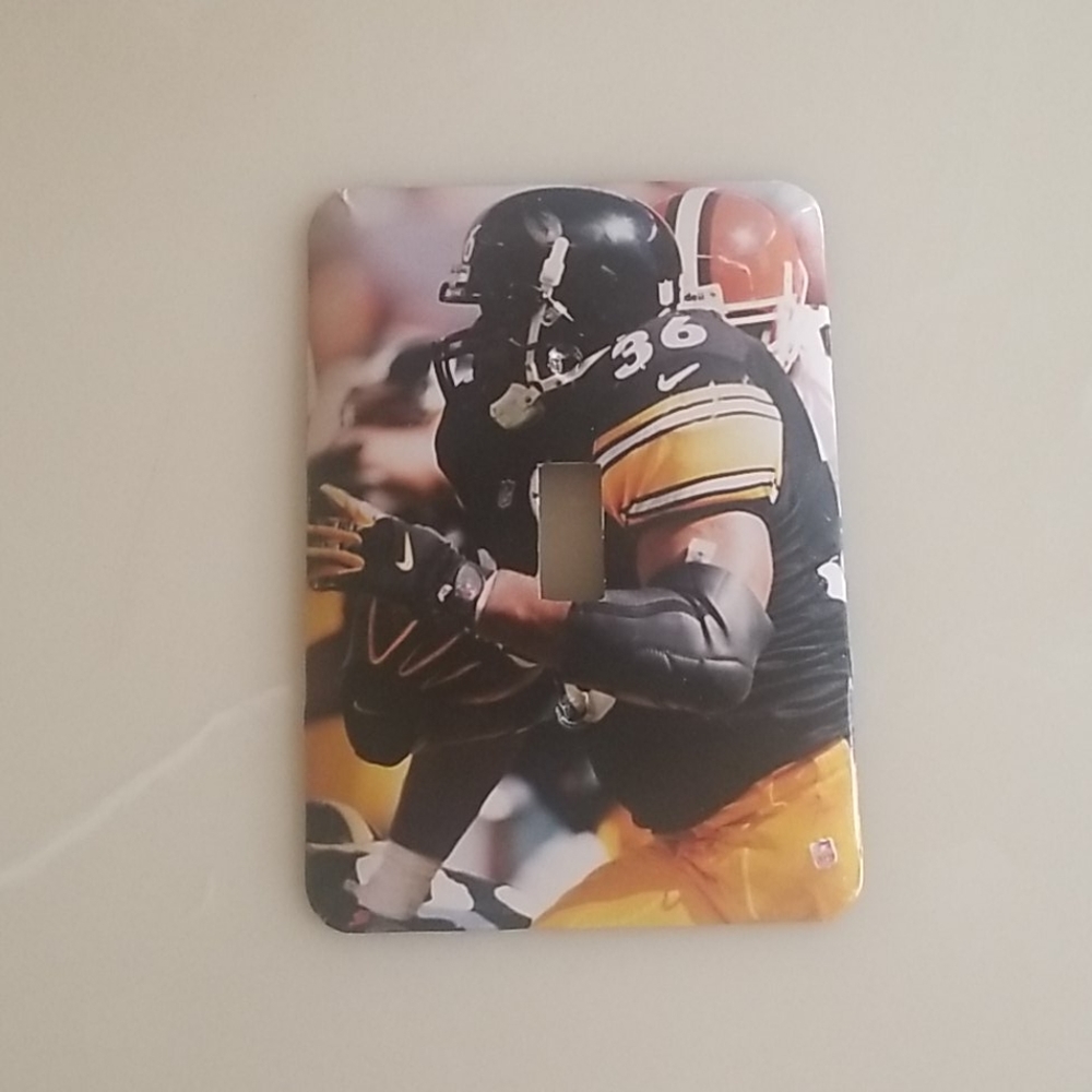 NFL Steelers Bettis light switch plate